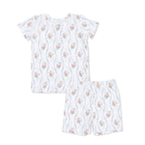 Heirloom Rose Stripe - Loungewear Short Set