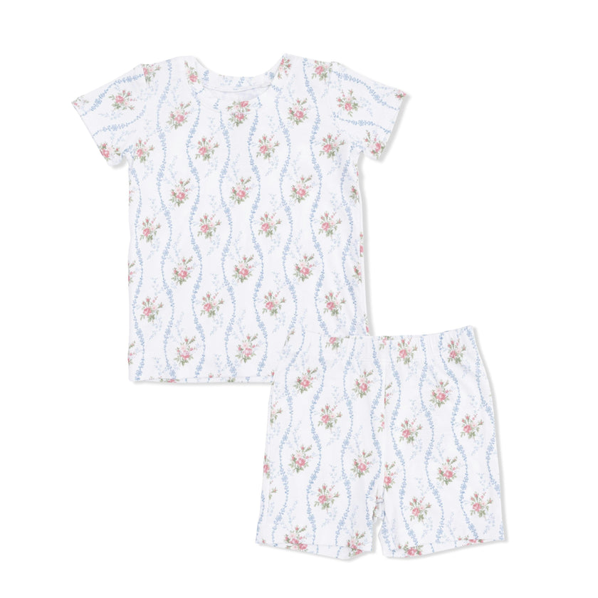 Heirloom Rose Stripe - Loungewear Short Set