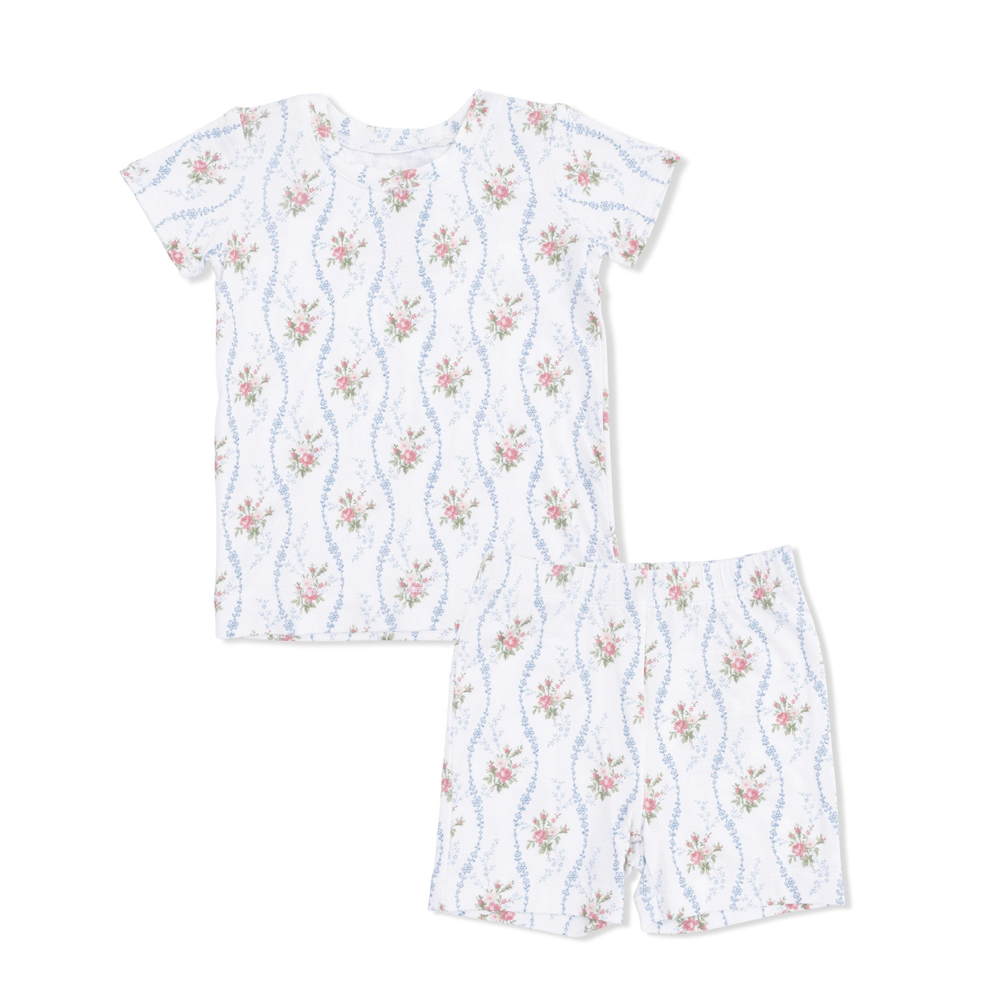Heirloom Rose Stripe - Loungewear Short Set