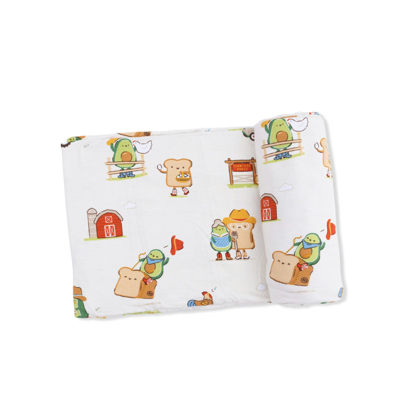 Avocado Toast - American Gothic - Swaddle Blanket