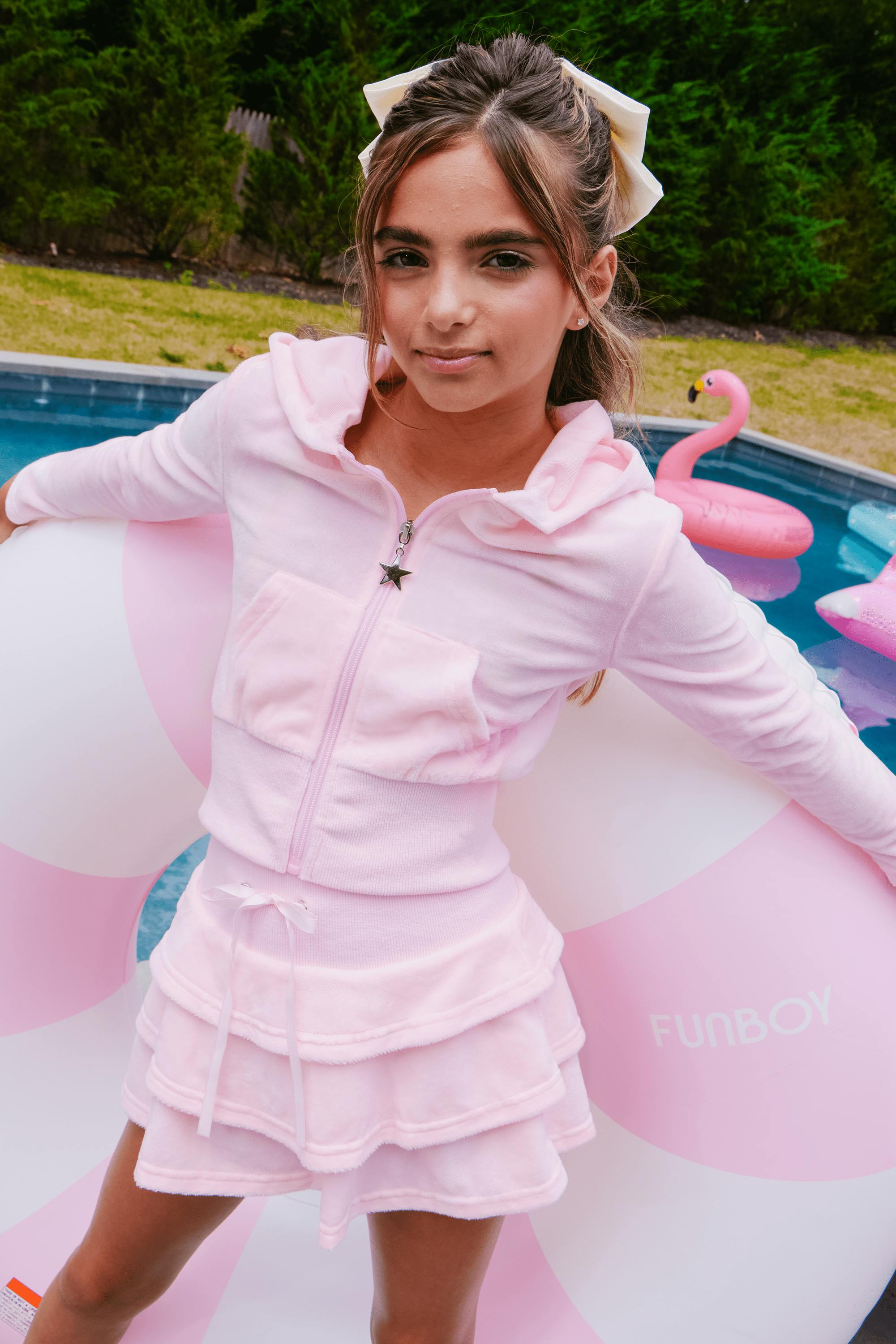 Velour Margot Bow Set