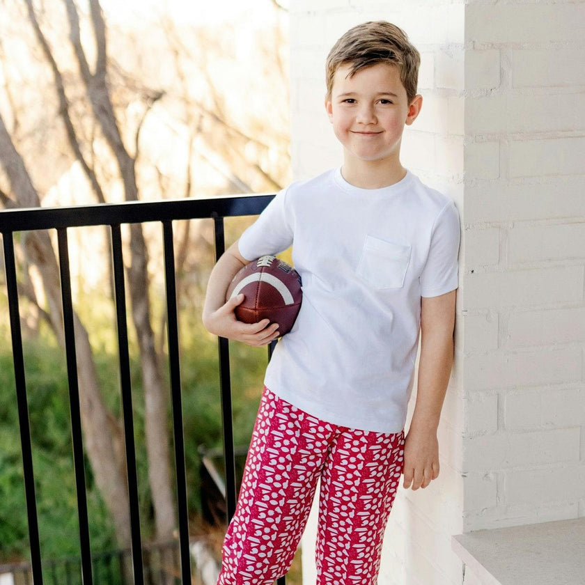 Beckett Boys' Hangout Pant - Pep Rally Red