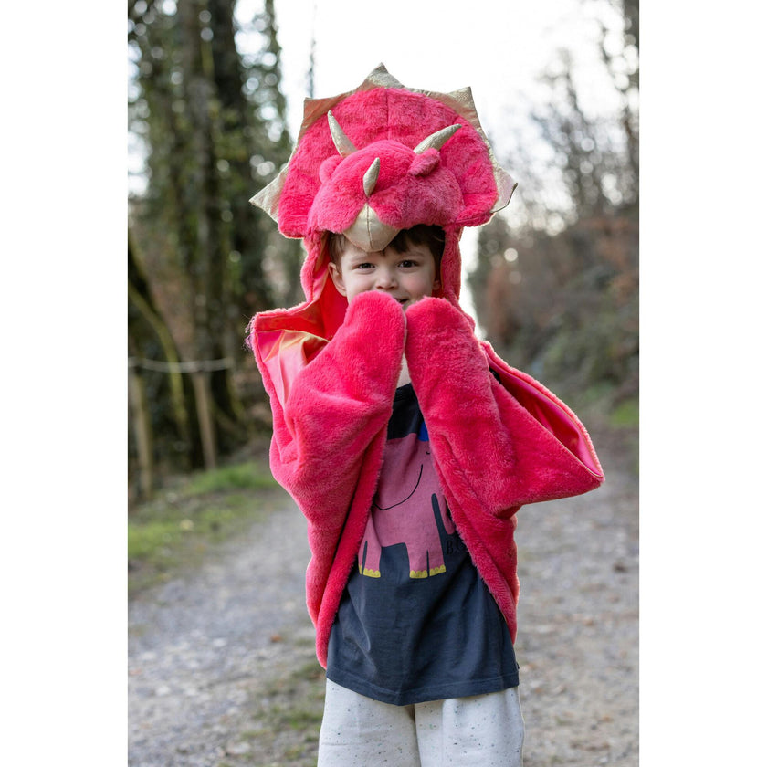 Red Triceratops Cuddle Cape