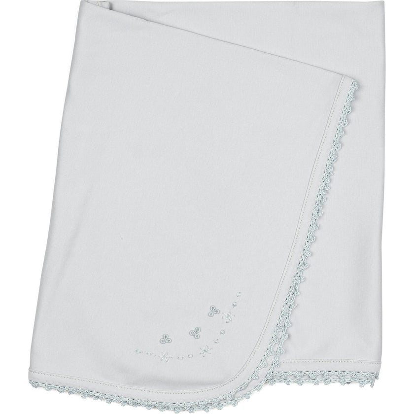 Receiving Blanket w/ Crochet Trim