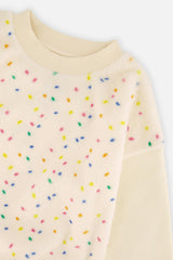 Bi-Material Sweater Off-White