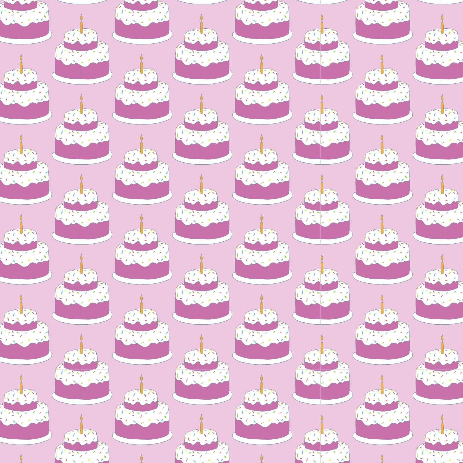 Ava Girls' Pajama Pant Set - Birthday Cake Pink