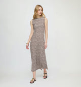 The Sloane Dress - Chocolate Ditsy Thistle