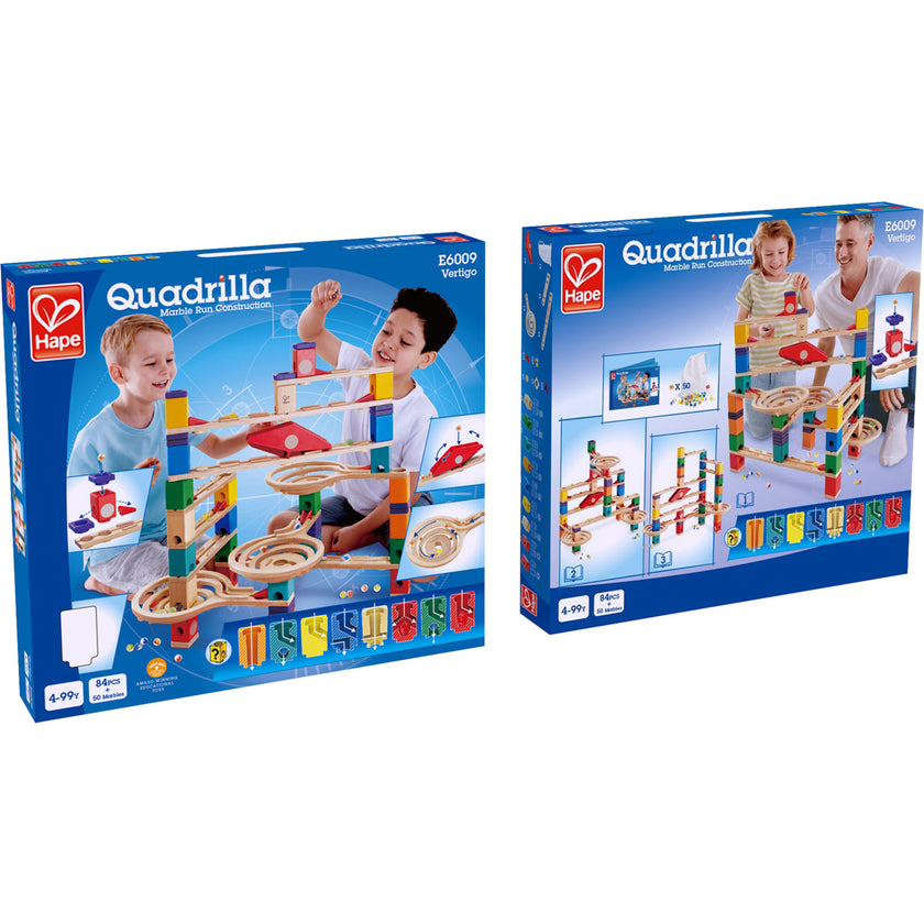 Quadrilla Wooden Marble Run DIY Construction