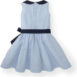 Organic Peter Pan Collar Seersucker Dress