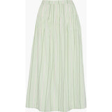 The Ame Skirt - Green Jacquard Stripe
