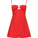 Petal Short Slip Dress
