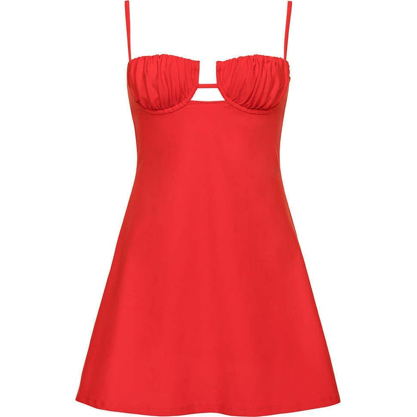 Petal Short Slip Dress
