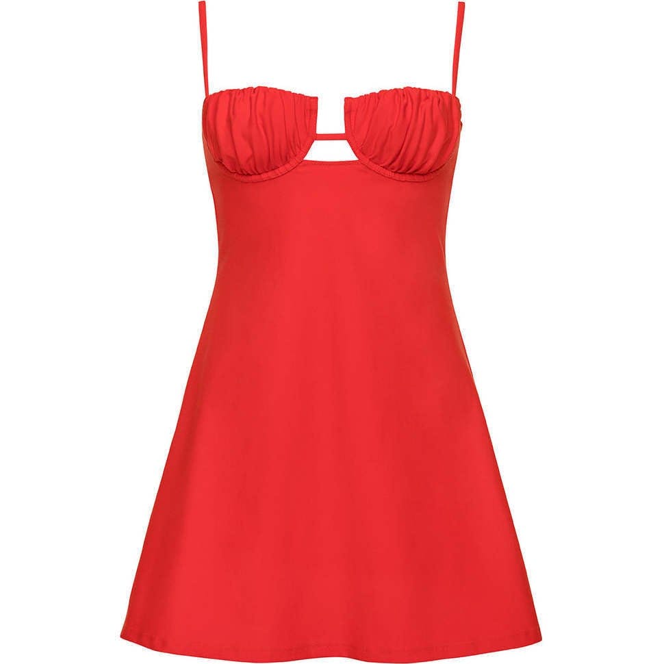 Petal Short Slip Dress