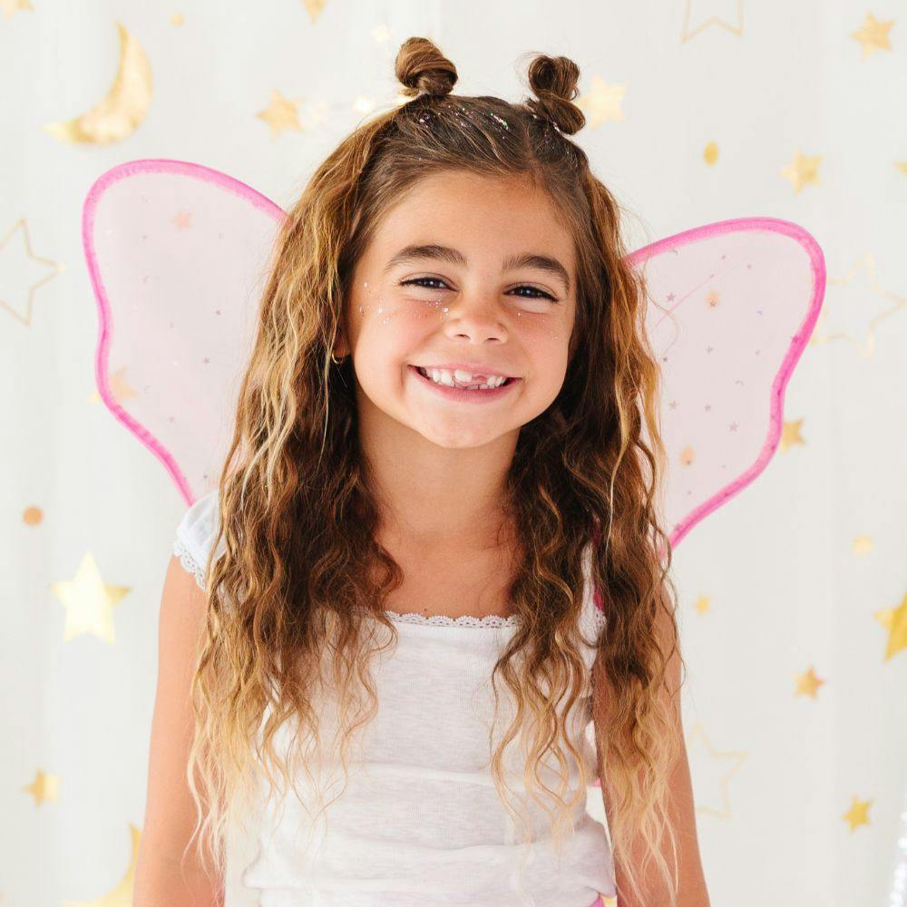 Rainbow Star Fairy Wing & Confetti Tutu Set