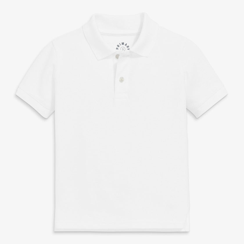 Kids short sleeve pique polo