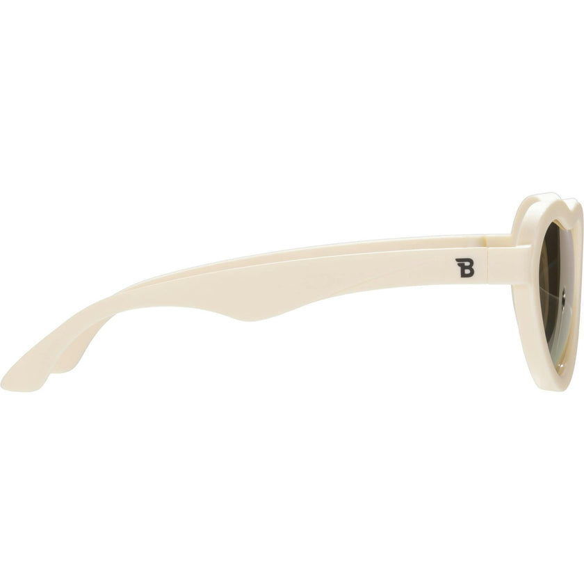 Polarized Heart: Rose Gold Mirrored Lens