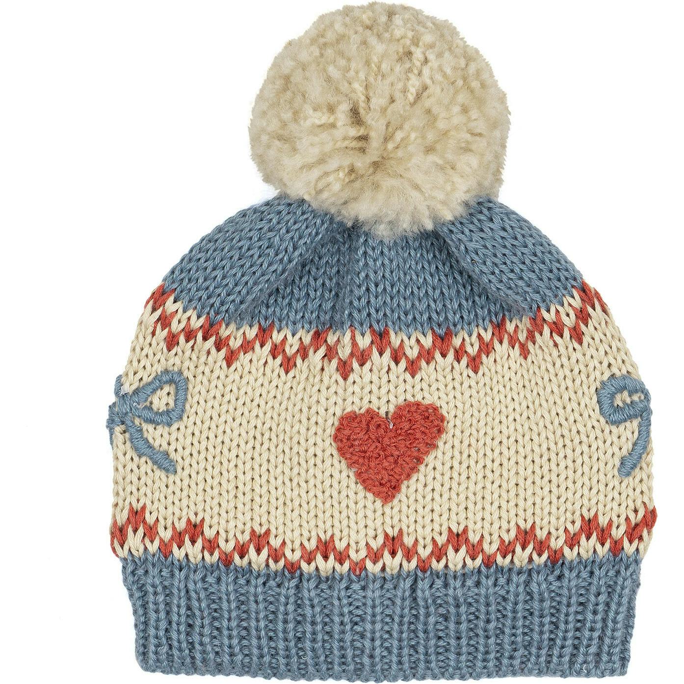 Knitted Beanie in Natural