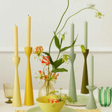 Lemon Sherbet Yellow Table Candles