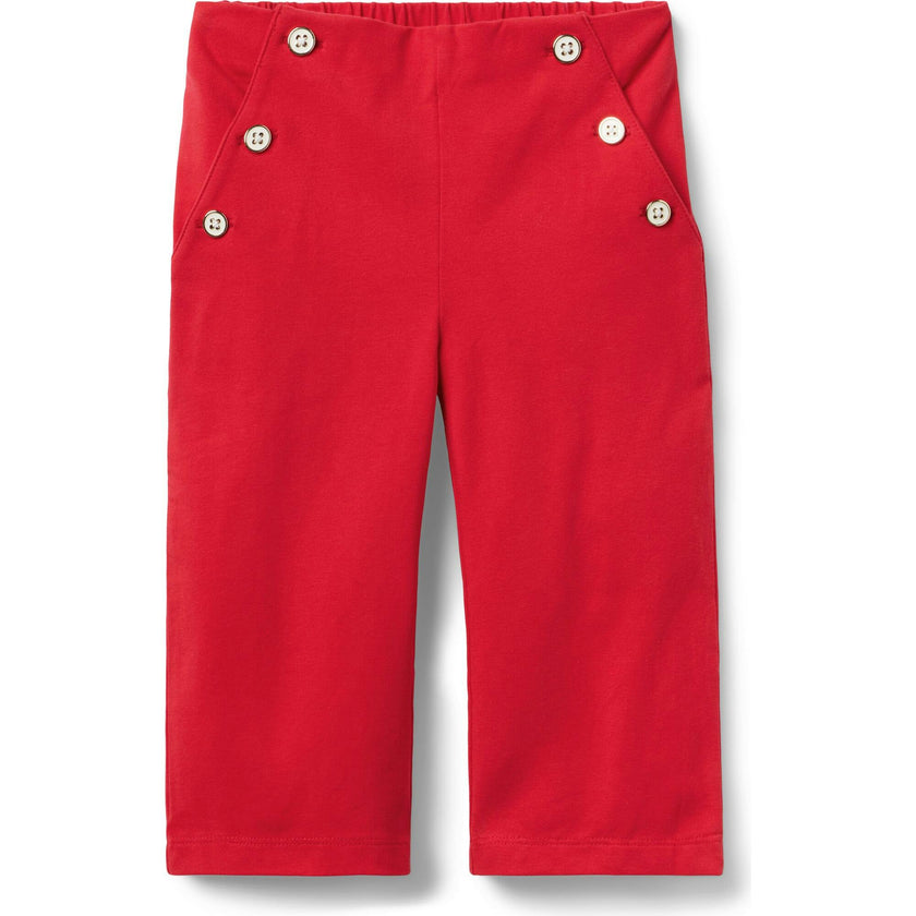 Wide Leg Button Pant