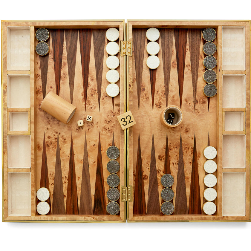 Shagreen Backgammon Set