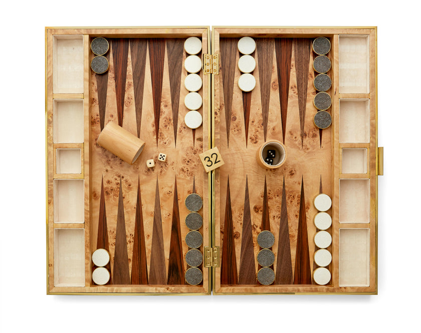Shagreen Backgammon Set