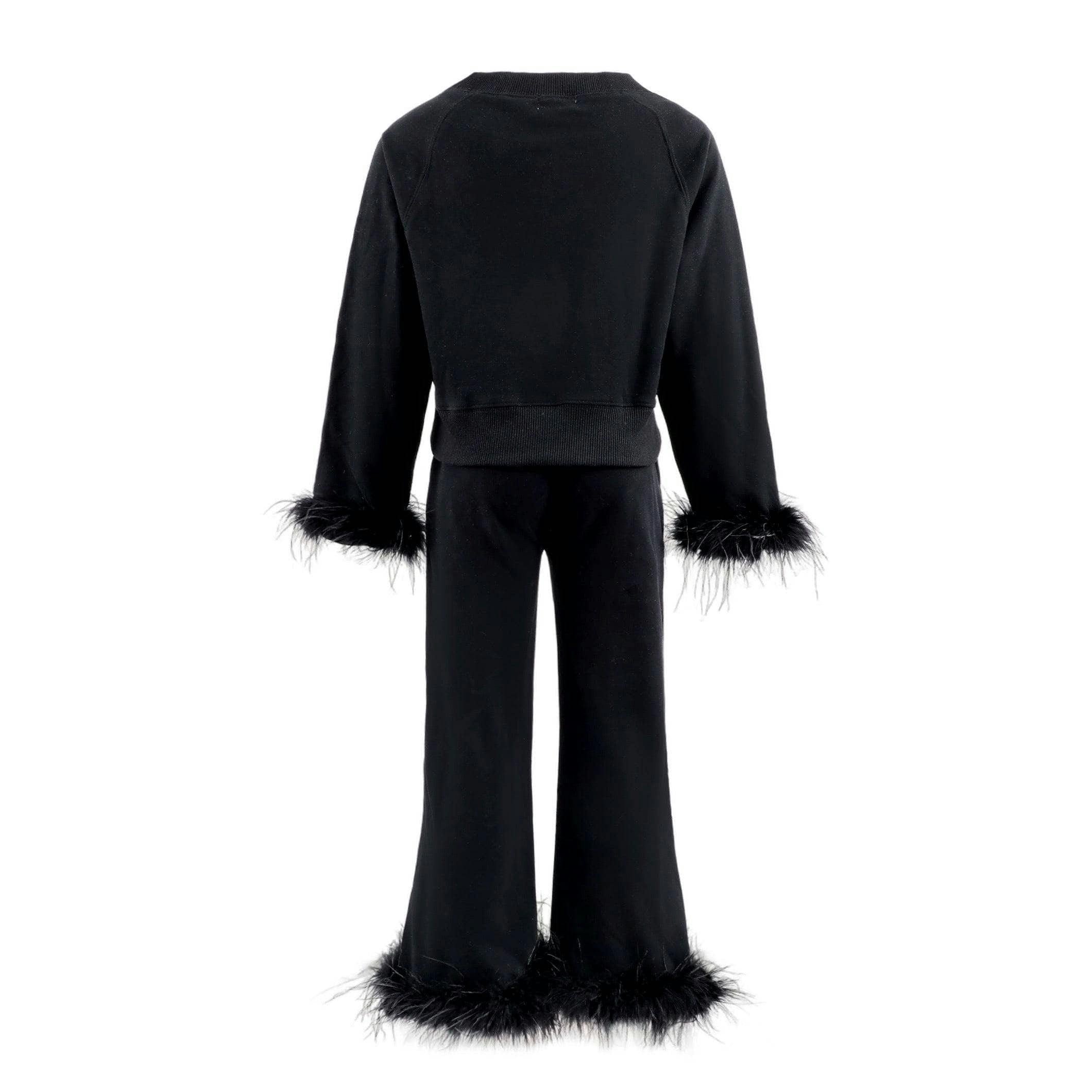 Black Feather Athletic Set