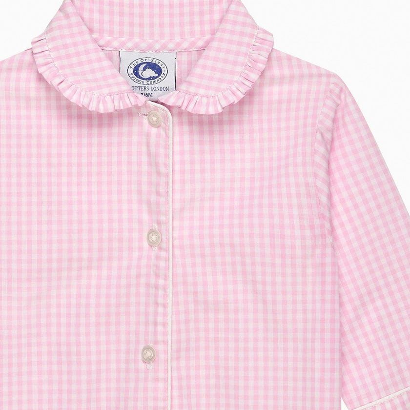 Gingham Frill Collar All-In-One
