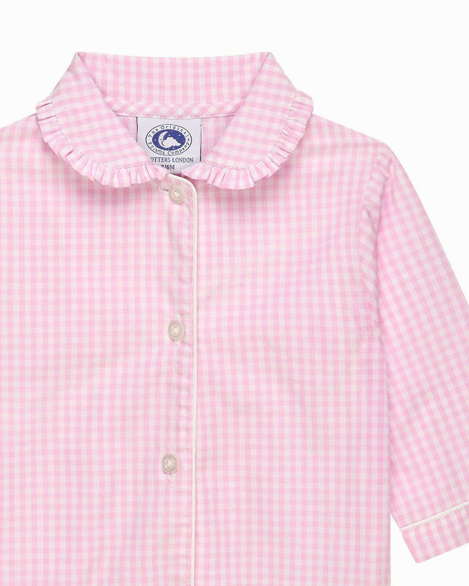 Gingham Frill Collar All-In-One
