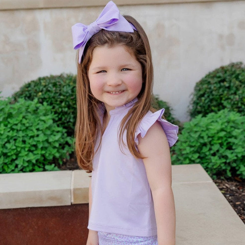 Ellie Girls' Sleeveless Performance Top by LH Sport Lavender (Past Season)
