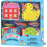Buddy & Barney: Alphabet Lacing Cards - 52pc