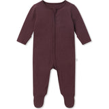 Ribbed Clever Zip Footed Baby Pajamas