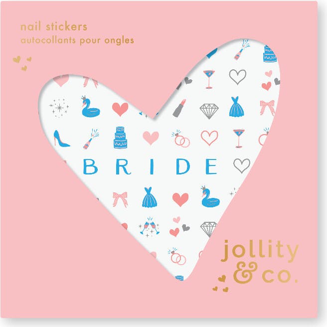 Camp Bachelorette Bride Nail Stickers