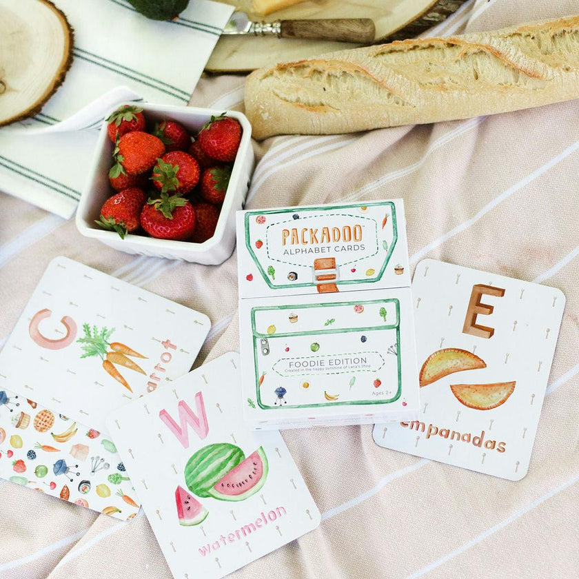 Packadoo Alphabet Cards Foodie Edition