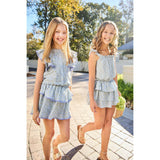 Parker Skort Blue Ditsy
