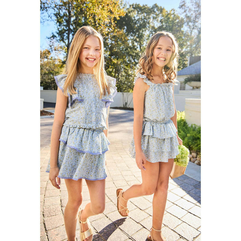 Parker Skort Blue Ditsy