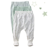 FALLON 3-Pack Footed Baby Pants