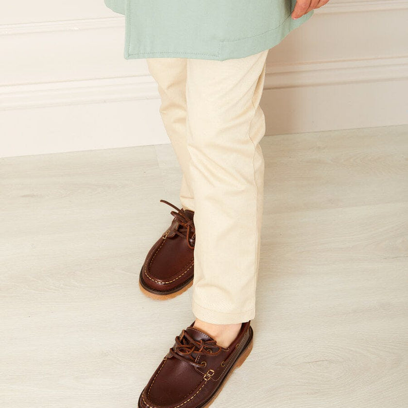 Plain Five Pocket Chino Trousers in Camel (4-10yrs)
