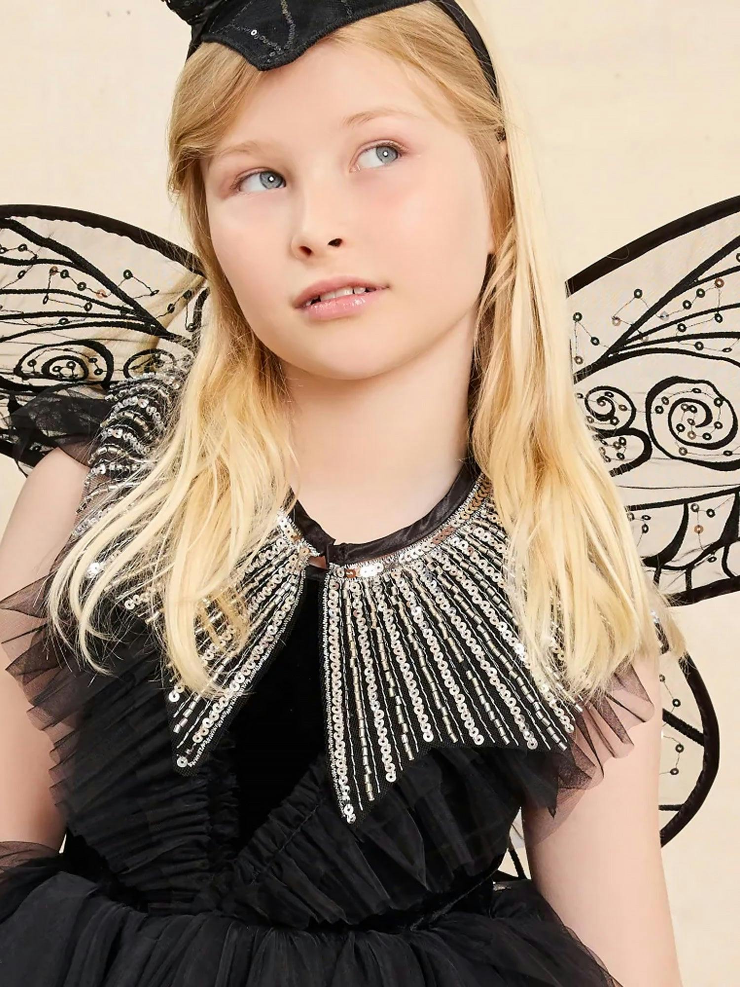 Dark Fairy Capelet For Girls