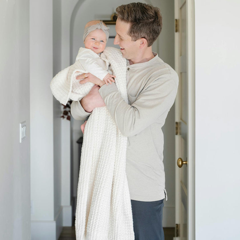 WAFFLE KNIT TODDLER BLANKETS