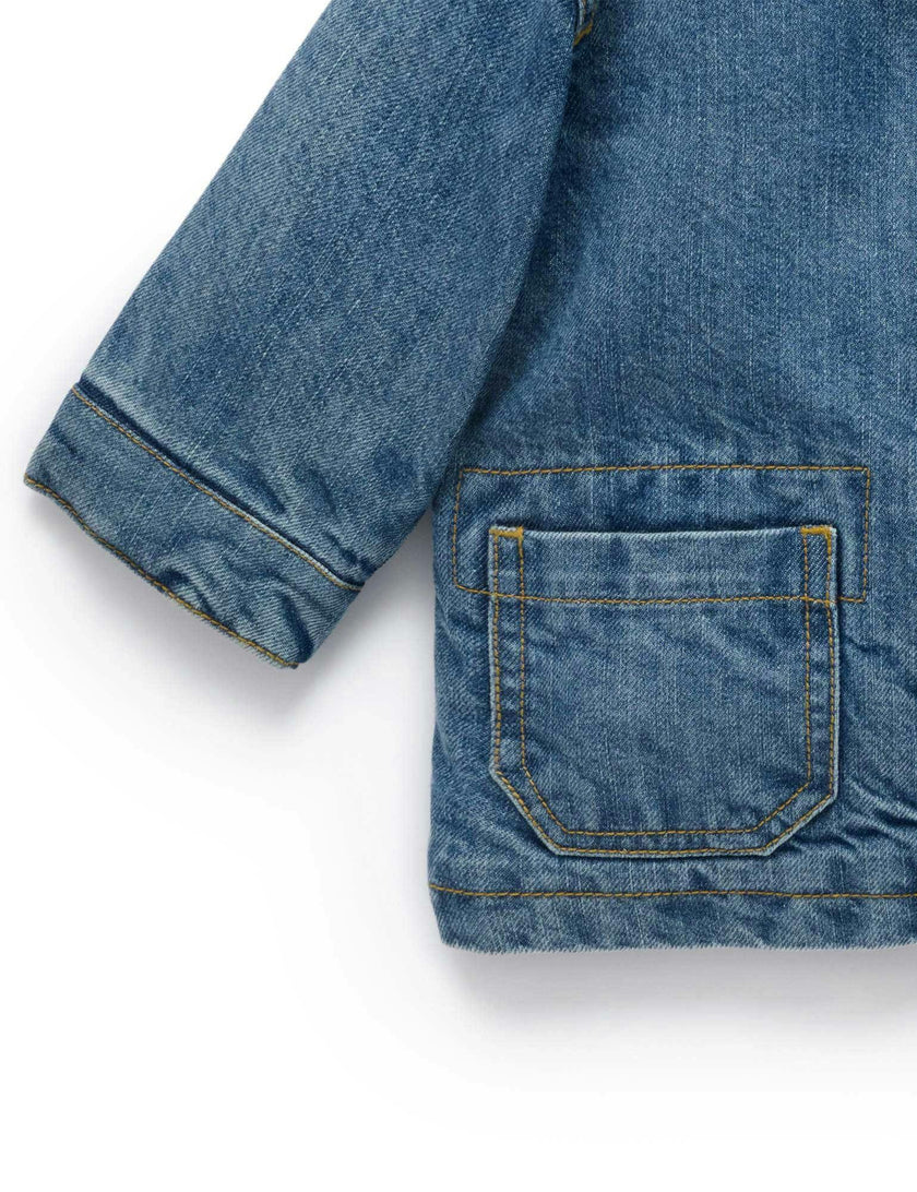 Denim Worker Jacket Mid Denim