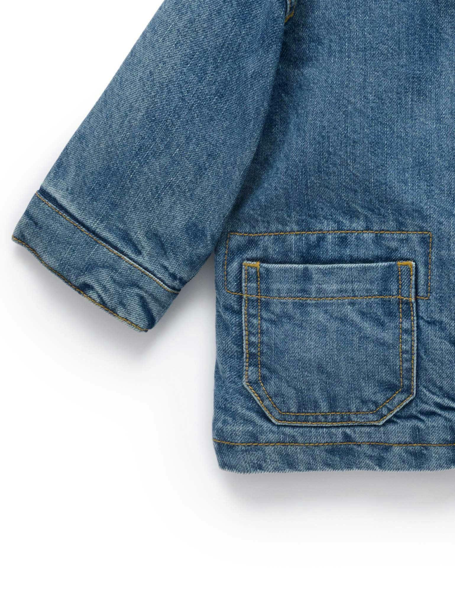 Denim Worker Jacket Mid Denim
