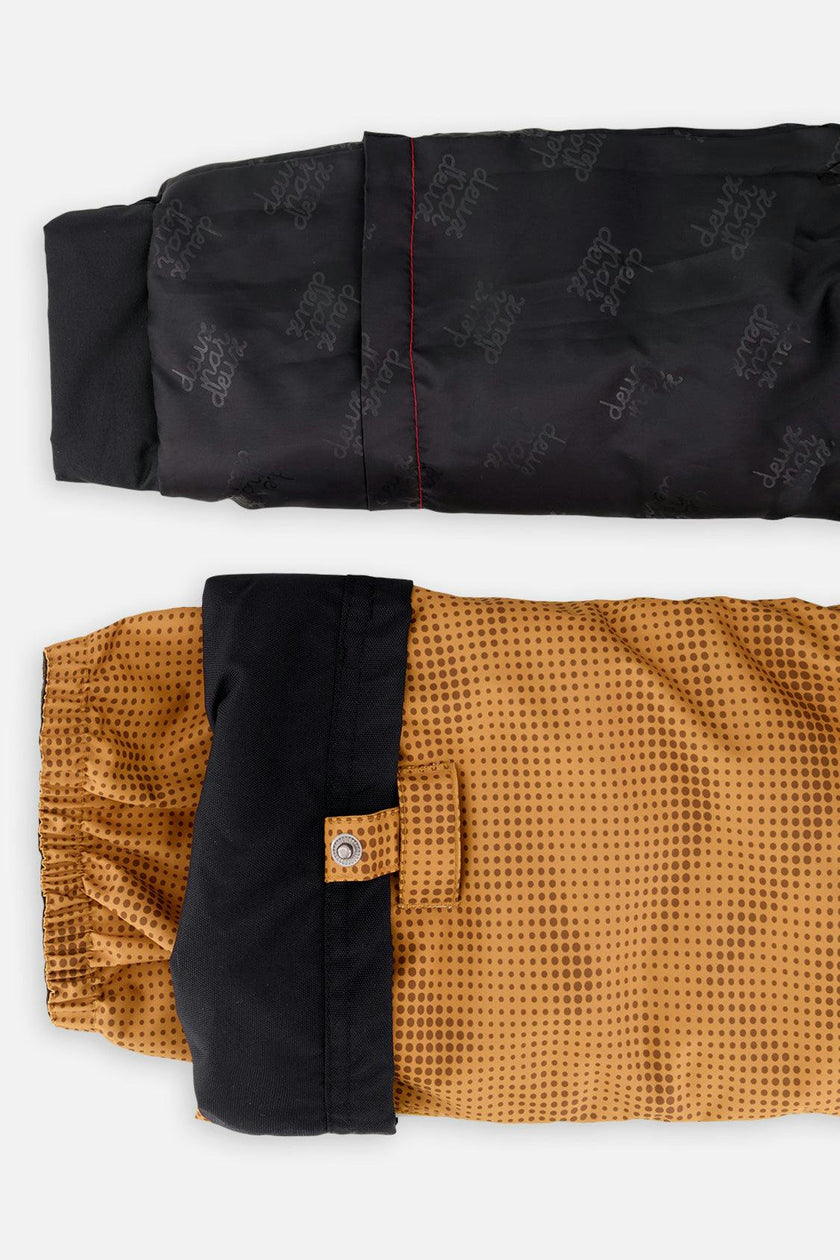 Two Piece Play Snowsuit Brown And Black With Brown Pants