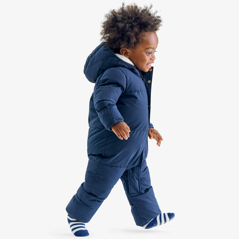 Baby weatherproof puffer suit