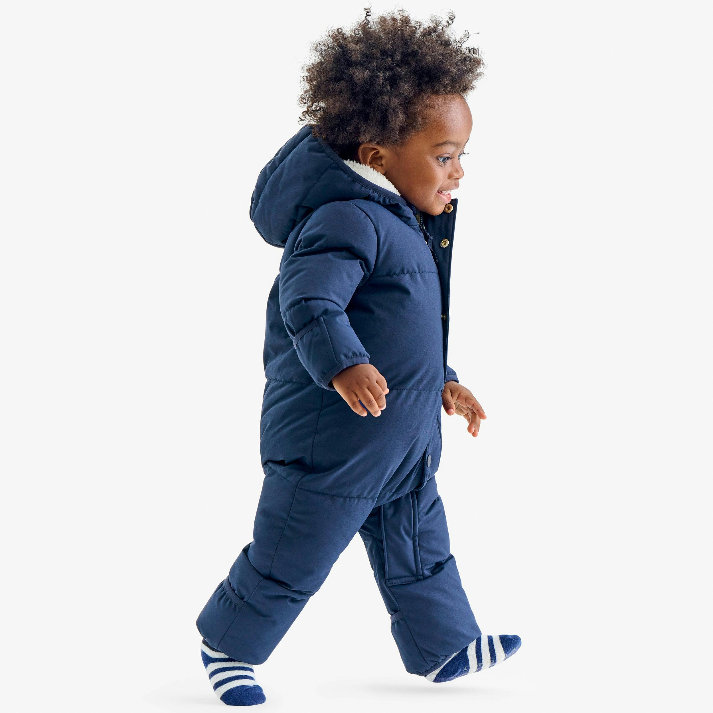 Baby weatherproof puffer suit
