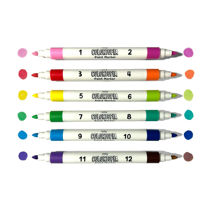 Colortopia Color By Number Paint Marker Kit - Unicorn Funland
