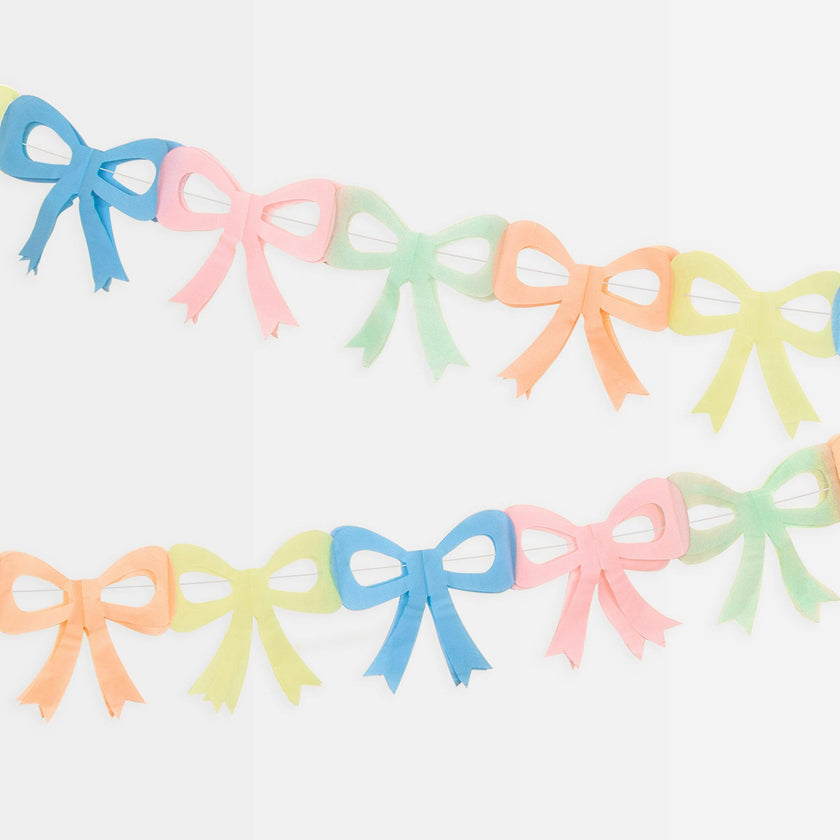 Tissue Paper Bow Garland