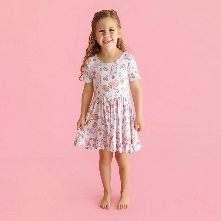 Erica Ruffled Twirl Dress