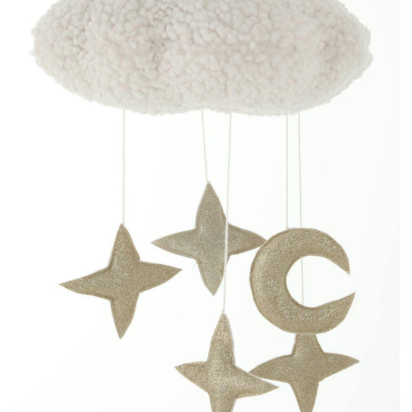 Cloud & Stars Baby Mobile