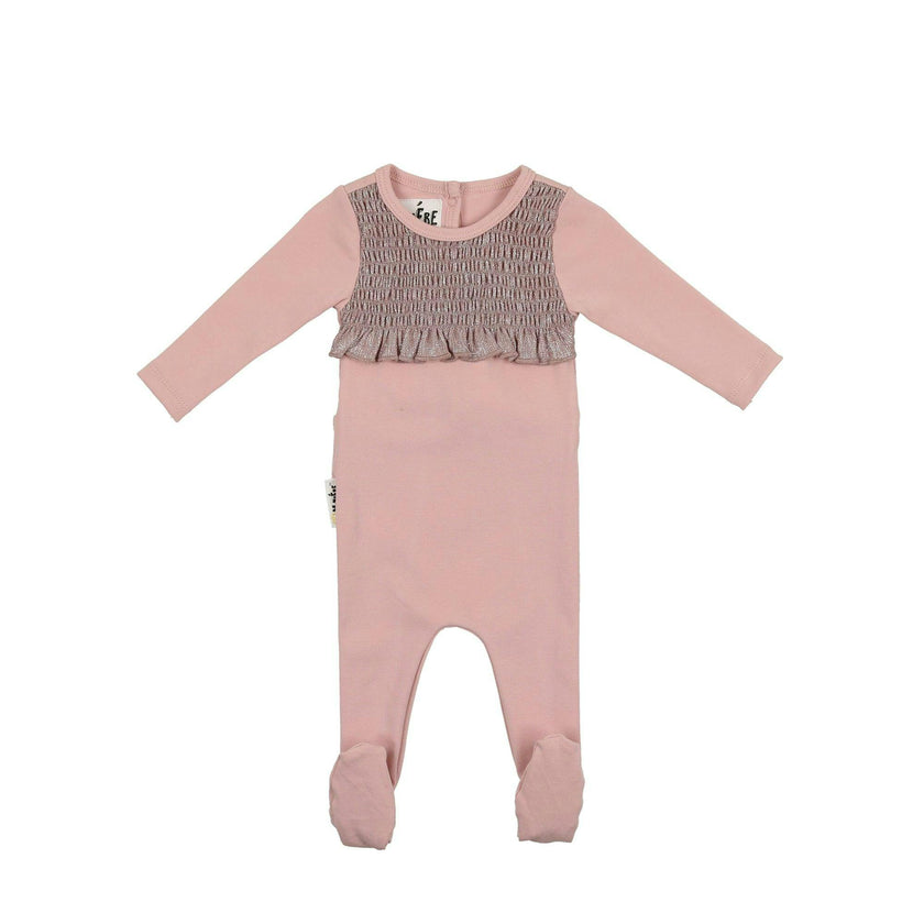 Sparkle Smocked Footie
