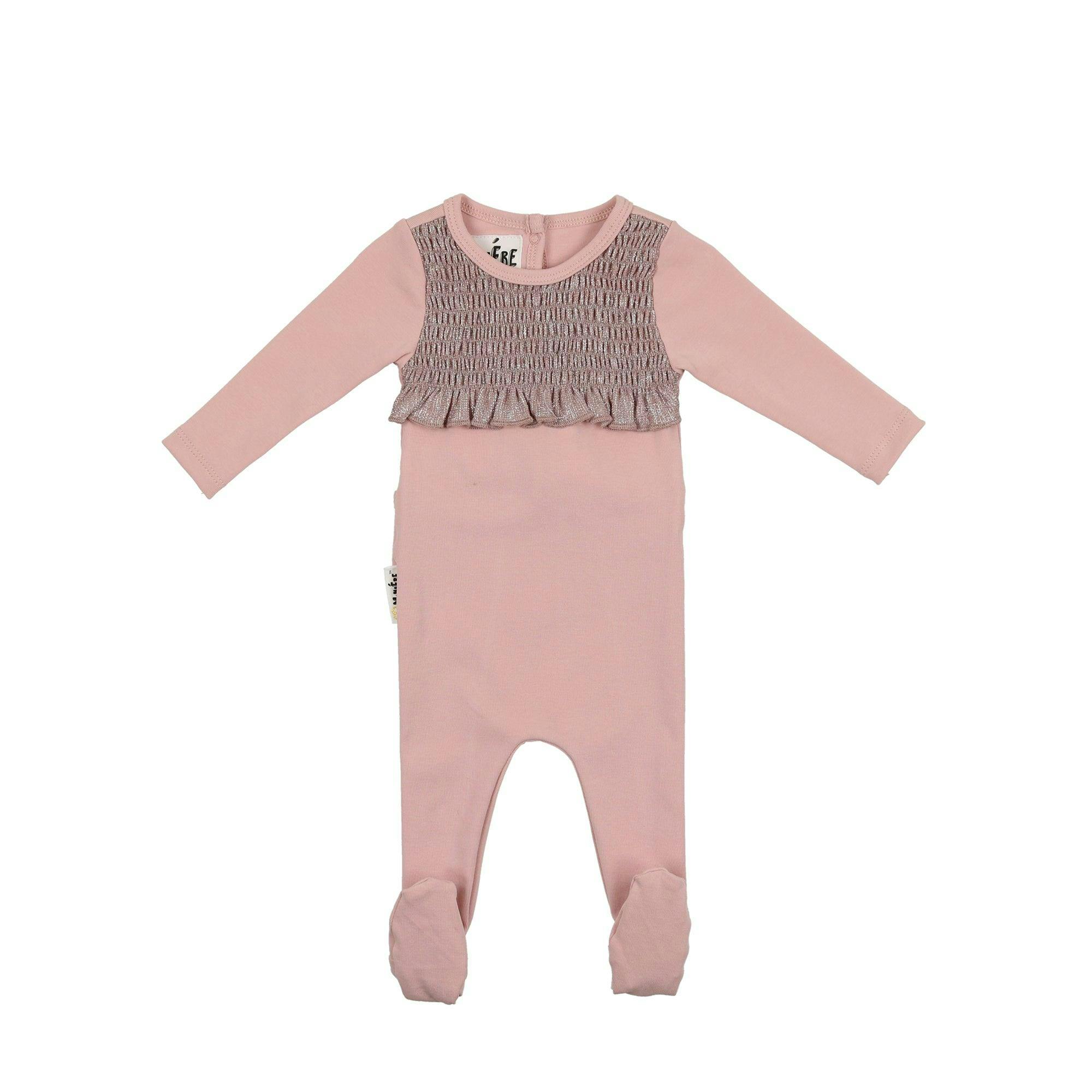Sparkle Smocked Footie